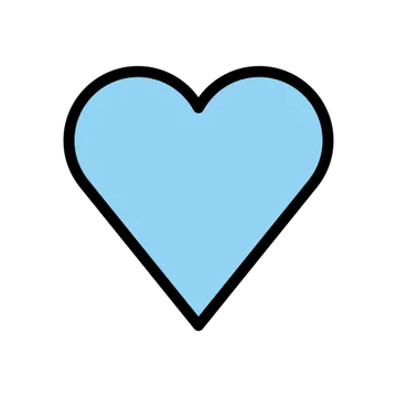Light blue heart