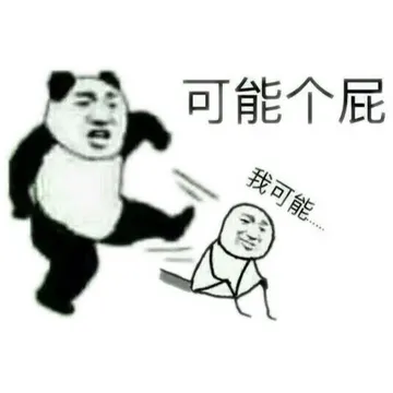 我可能，可能个屁（熊猫踢人）