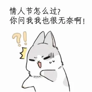 情人节怎么过?你问我我也很无奈啊!