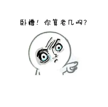 卧槽！你算老几啊？