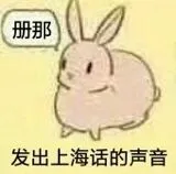 发出上海话的声音（册那）