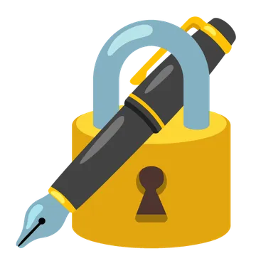 Locked with pen