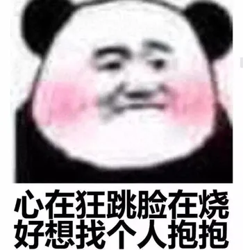 心在狂跳脸在烧好想找个人抱抱