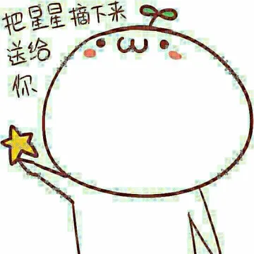 把星星摘下来送给你