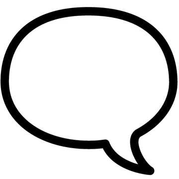 Left speech bubble