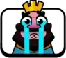Clash Royale King Crying
