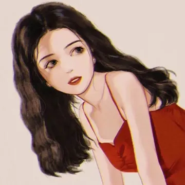 红衣女子女生头像6