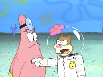 Sandy Yelling At Patrick