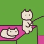 小猫钓鱼