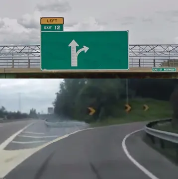 Left Exit 12 Blank