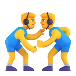 Men wrestling