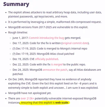 Mongo Bleed Is Web Scale