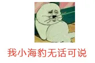 我小海豹无话可说