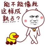能不能像我这样成熟点？教皇手拉小鸭子玩具