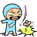 各种摔东西表情