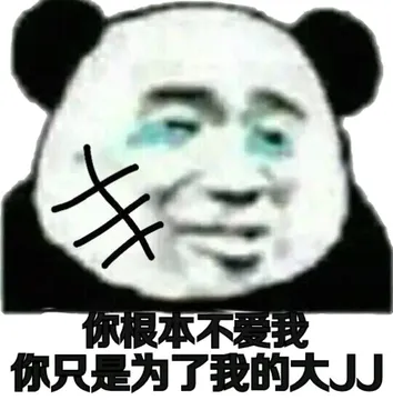 你根本不爱我，你只是为了我的大JJ