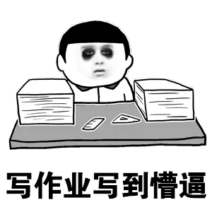写作业写到懵逼