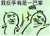 我反手就是一巴掌