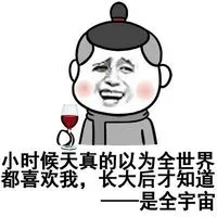 小时候天真的以为全世界都喜欢玩，长大后才知道是全宇宙－金馆长群聊装逼表情