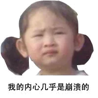 我的内心几乎是崩溃的
