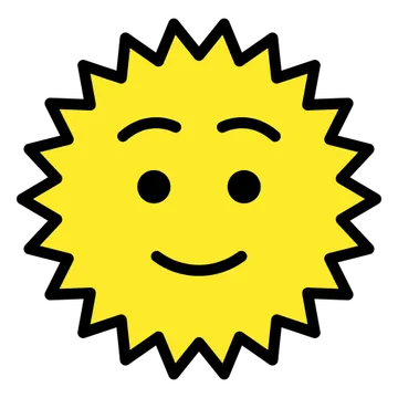 Sun with face