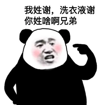 我姓谢,洗衣液谢你姓啥啊兄弟