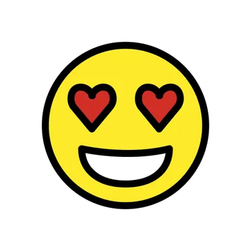Smiling face with heart-eyes