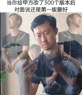 当你给甲方改了300个版本后对面说还是第一版好（藏狐狐主任小亮表情包）