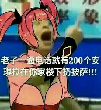 老子一通电话就有200个家琪拉在你家楼下扔披萨！