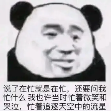 说了在忙就是在忙，还要问我忙什么我也许当时忙着微笑和哭泣，忙着追逐天空中的流星