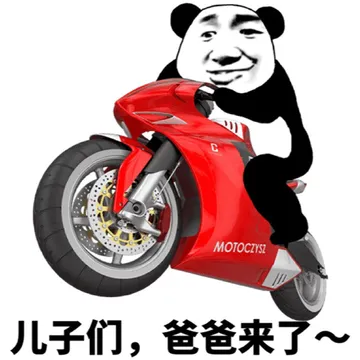 儿子们，爸爸来了（摩托车）