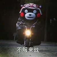 不服来战啊（骑摩托车）