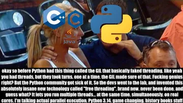 Python Invented Free Threading