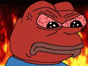 sad frog变红了（绿青蛙）