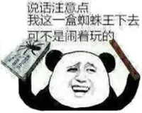 说话注意点 我这一盒蜘蛛王下去 可不是闹着玩的