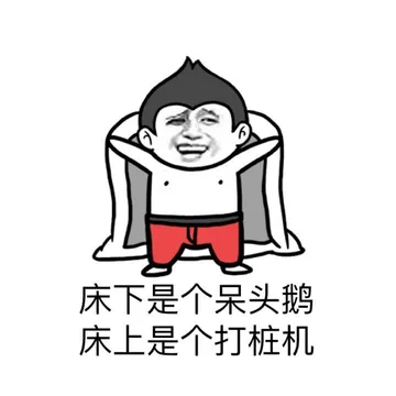 床下是个呆头鹅 床上是个打桩机