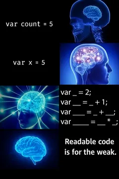 No More Readable Code