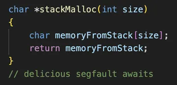 Someone Said To Use The Stack Because Its Faster