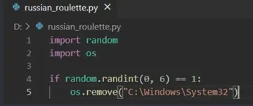 Russian Roulette: Python Edition