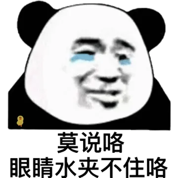 眼睛才(流泪熊猫头)
