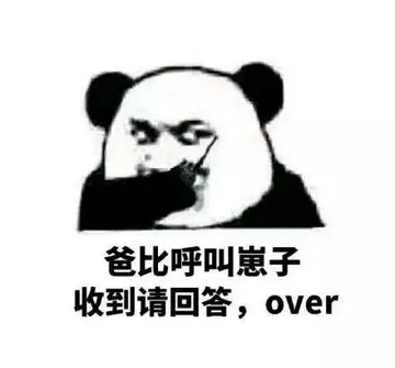 爸比呼叫崽子.收到请回答OVER