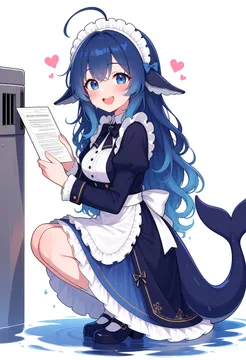DeepSeek娘·女仆装递上说明书