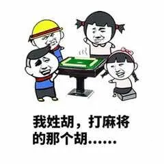 我姓胡.打麻将的那个胡...