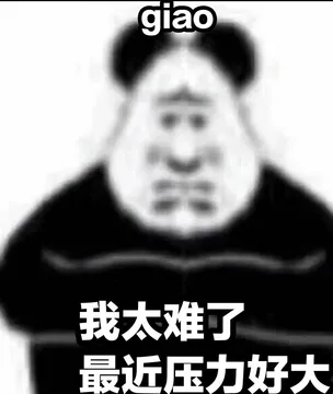 我太难了.最近压力好大