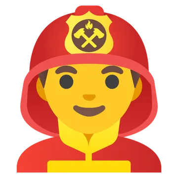 Man firefighter