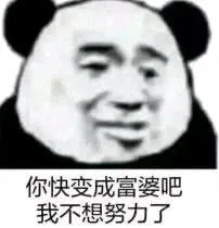 你快变成富婆了吧我不想努力了