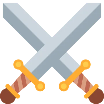 Crossed swords
