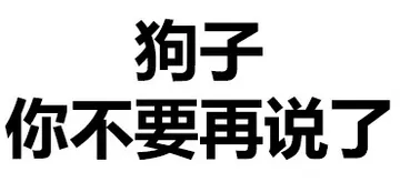 狗子，你不要再说了