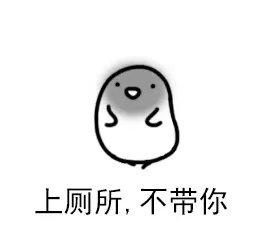 上厕所，不带你