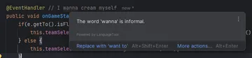 When Your IDE Becomes Your English Teacher